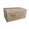 Kép 1/4 - Archiváló konténer karton doboz fedeles 54x36x25cm, felfelé nyíló tetővel Fornax