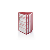 Kép 1/5 - Bemutatótábla panel, A4, 5 db/csomag, Durable Sherpa piros