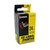 Kép 1/2 - Feliratozógép szalag XR-24YW1 24mmx8m Casio fekete/sárga