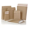 Kép 8/9 - Csomagküldő webshop tasak 250x350x50mm, erős kraft papírból 250 db/doboz, E-green barna