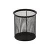 Kép 2/2 - Fémhálós írószertartó pohár kerek Fornax, fekete