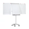 Kép 1/3 - Flipchart tábla mobil 67x95cm, mágneses, 2 db segédkarral, 5 görgős Proline Franken