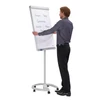 Kép 2/3 - Flipchart tábla mobil 67x95cm, mágneses, 2 db segédkarral, 5 görgős Proline Franken