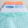 Kép 3/5 - Irattartó tasak A4, PP patentos Bluering® transzparens piros
