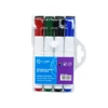 Kép 2/5 - Táblamarker készlet, 3mm, mágneses, törlővel multifunkciós kerek Bluering®, 4 klf. szín