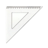 Kép 2/2 - Vonalzó háromszög 45° 15,5cm, műanyag Antilop