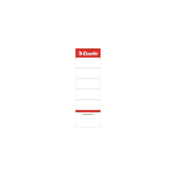 Cserecímke iratrendezőhöz, kétoldalas 50x158mm, Esselte fehér 10 db/csom