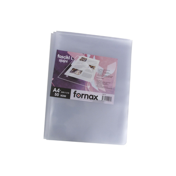 Genotherm `L` A4, 100 micron víztiszta, felül-oldalt nyitható, 50 db/csomag, Fornax