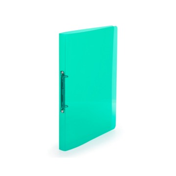 Gyűrűskönyv A4, 2 gyűrűs 2cm gerinc áttetsző PP,  Karton P+P Lines zöld