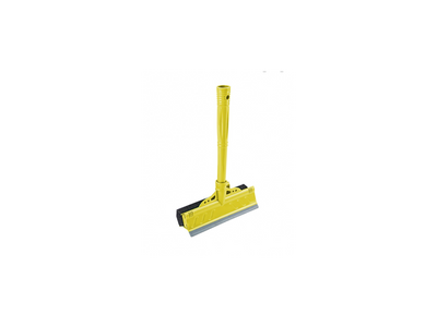 Ablaklehúzó műanyag gumibetétes, szivaccsal 22 cm széles_KCS2277Y sárga