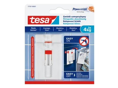 Akasztószög öntapadós, állítható sima felületekhez 4 kg teherbírás 2 darab/bliszter Tesa Powerstrips
