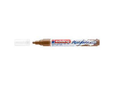 Akril marker 2-3mm, Edding 5100 mogyoró 