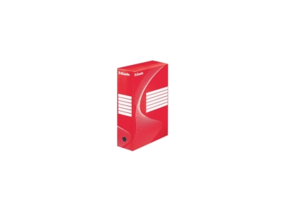 Archiváló doboz A4, 100mm, karton Esselte Boxycolor piros