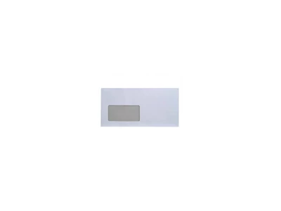 Boríték LA4 szilikonos bélésnyomott bal ablakos 35x90mm 110x220mm B20A20 Bluering® fehér