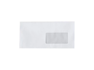 Boríték LC6/5 szilikonos bélésnyomott jobb ablakos 45x90mm 114x229mm J28A20 Bluering® fehér