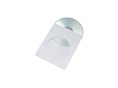 Boríték TCD öntapadó körablakos cd papírtok 125x125mm 1000 db Bluering® fehér