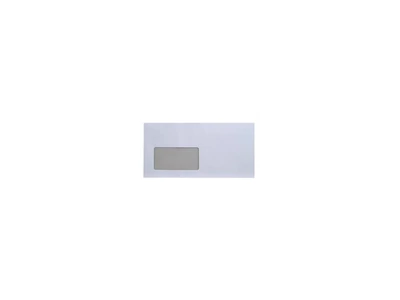 Boríték LC6/5 enyvezett bélésnyomott bal ablakos 45x90mm 114x229mm B20A15 Bluering® fehér