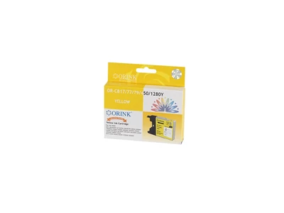 Brother LC12/LC1220/LC1240/LC1280XL tintapatron yellow ORINK