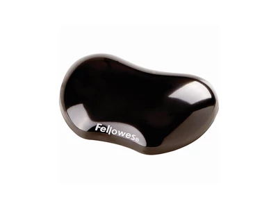 Csuklótámasz, mini, géltöltésű, Fellowes® Crystal Gel, fekete