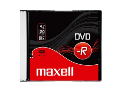 DVD-R 4,7Gb. 16x slim tokos Maxell 