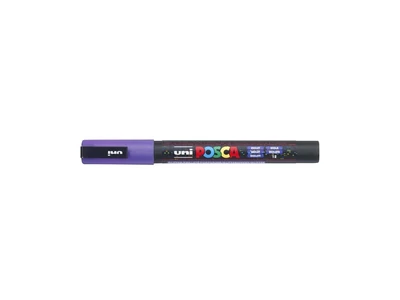 Dekormarker 0,9-1,3mm, Uni-Posca PC-3ML csillámló lila