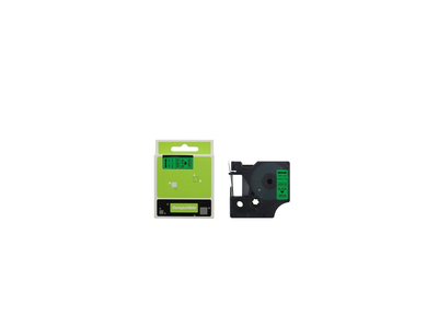 Feliratozógép szalag kompatibilis Dymo S0720740/40919 9mmx7m ECO fekete/zöld 
