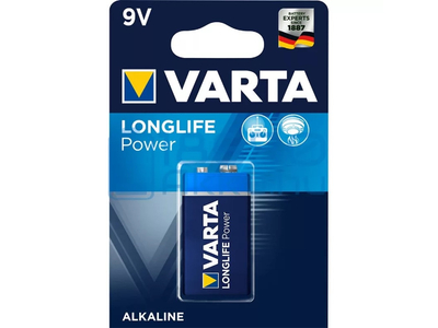 Elem 9V 6LR61 Longlife Power 1 db/csomag, Varta 