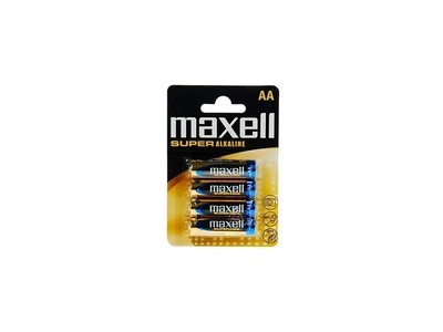 Elem AA ceruza LR6 1,5V super tartós alkaline 4 db/csomag, Maxell