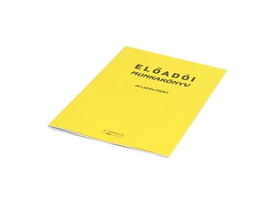 Előadói munkakönyv 20lapos füzet C.5230-58