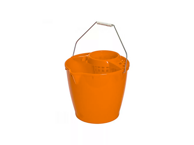 Felmosó vödör 12 literes kicsavaró kosárral kerek Narancssárga