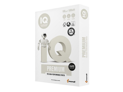 Másolópapír A4, 100g, IQ Premium 500ív/csomag, 4csom/doboz, 