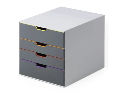 Fiókos irattároló, 4 fiókkal, Durable Varicolor® 4