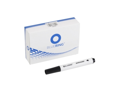 Flipchart marker rostirón vizes kerek végű 3mm, Bluering® fekete