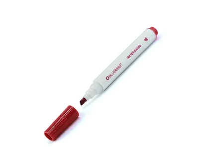 Flipchart marker rostirón vizes vágott végű 1-4mm, Bluering® piros