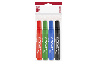 Flipchart marker vízbázisú 3mm, kerek Artip11XXL, 4 klf.szín 