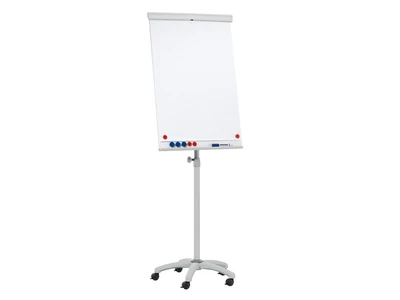 Flipchart tábla mobil 68x105cm, mágneses 5 görgős gurítható ValueLine Franken