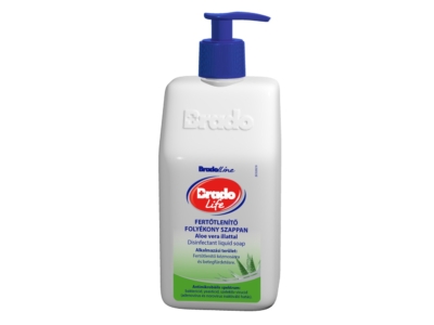Folyékony szappan fertőtlenítő hatással pumpás 350 ml BradoLife aloe vera