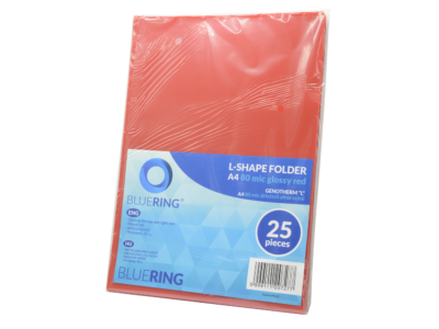 Genotherm `L` A4, 80 micron piros 25 db/csomag, Bluering®, 