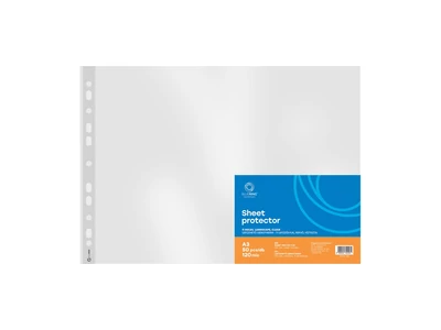 Genotherm lefűzhető, A3, 120 micron fekvő, víztiszta Bluering® 25 db/csomag,