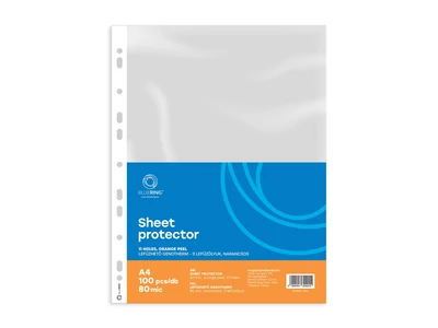 Genotherm lefűzhető, A4, 80 micron narancsos Bluering® 100 db/csomag,