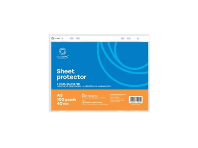 Genotherm lefűzhető, A5, 40 micron narancsos Bluering® 100 db/csomag,