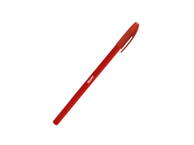 Golyóstoll 0,7mm eldobható, hatszögletű test kupakos Bluering® Jetta, írásszín piros