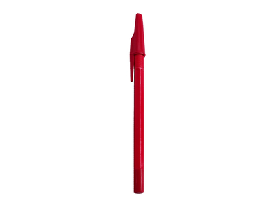 Golyóstoll 0,5mm hatszögletű test kupakos Bluering® Flash, írásszín piros