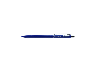 Golyóstoll 0,8mm, nyomógombos műanyag kék test, Bluering® Z3, írásszín kék