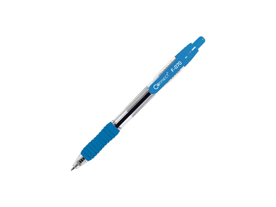 Golyóstoll Fornax F-70 grip, világos kék design, írásszín kék