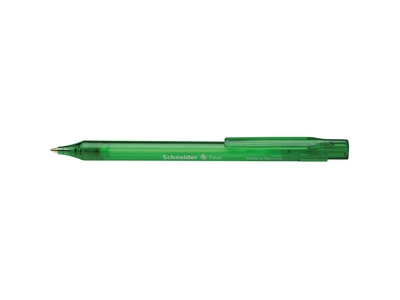 Golyóstoll nyomógombos 0,5mm, Schneider Fave, írásszín zöld