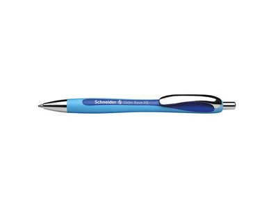 Golyóstoll nyomógombos 0,7mm, Schneider Slider Rave, írásszín kék