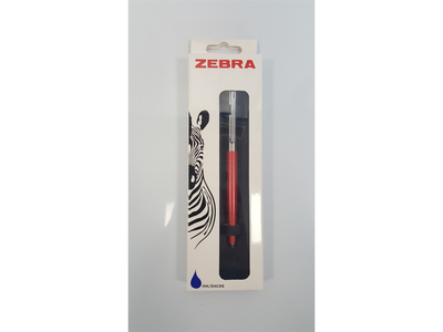 Golyóstoll nyomógombos 0,7mm, dobozban lazac test, Zebra 901, írásszín kék