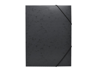 Gumis mappa A4, festett prespán mintás karton Bluering® fekete