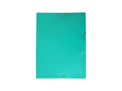 Gumis mappa A4, műanyag Bluering® zöld